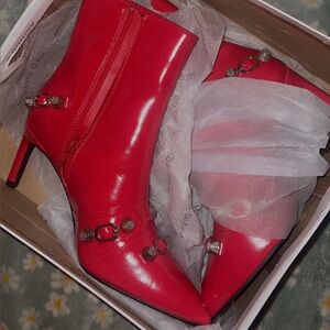 Red Women's Ankle Boots